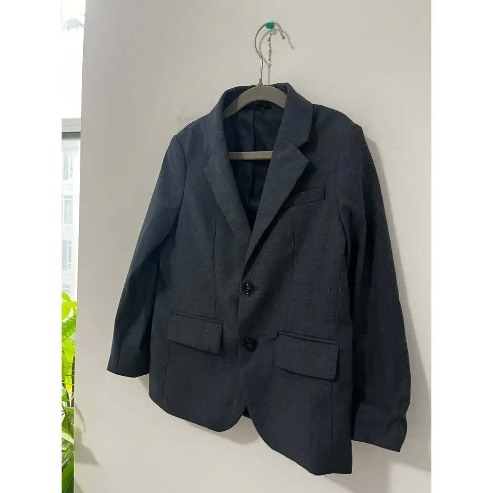 Zara Boy's Dark Blue Blazer Jacket Size 6-7